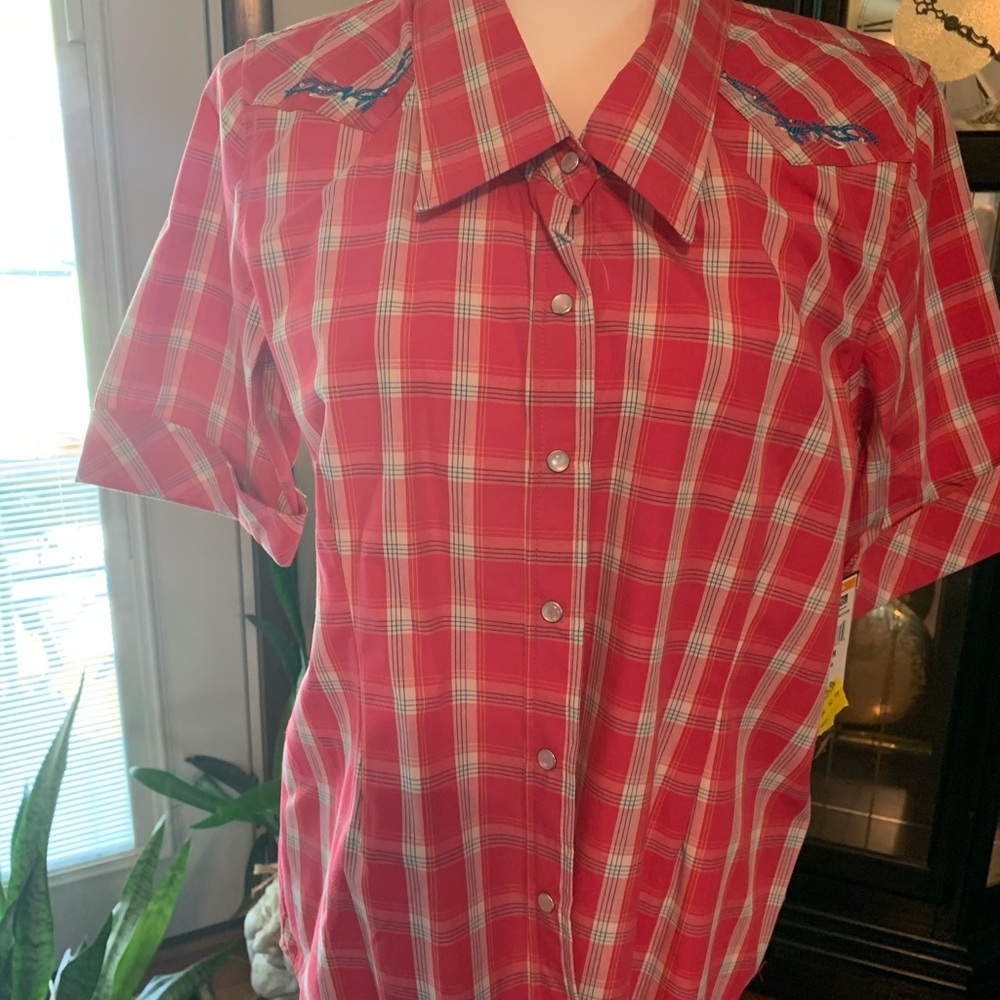 Bit and Bridle ladies western ss shirt